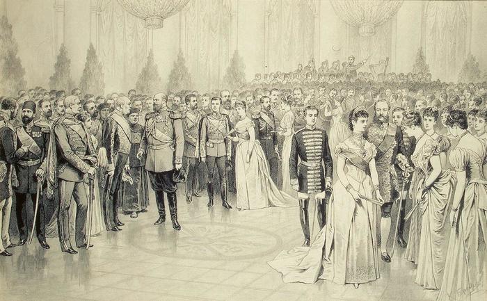 Ball - Российская империя, История России, Drawing, Ball, Alexander III, The emperor, The empress