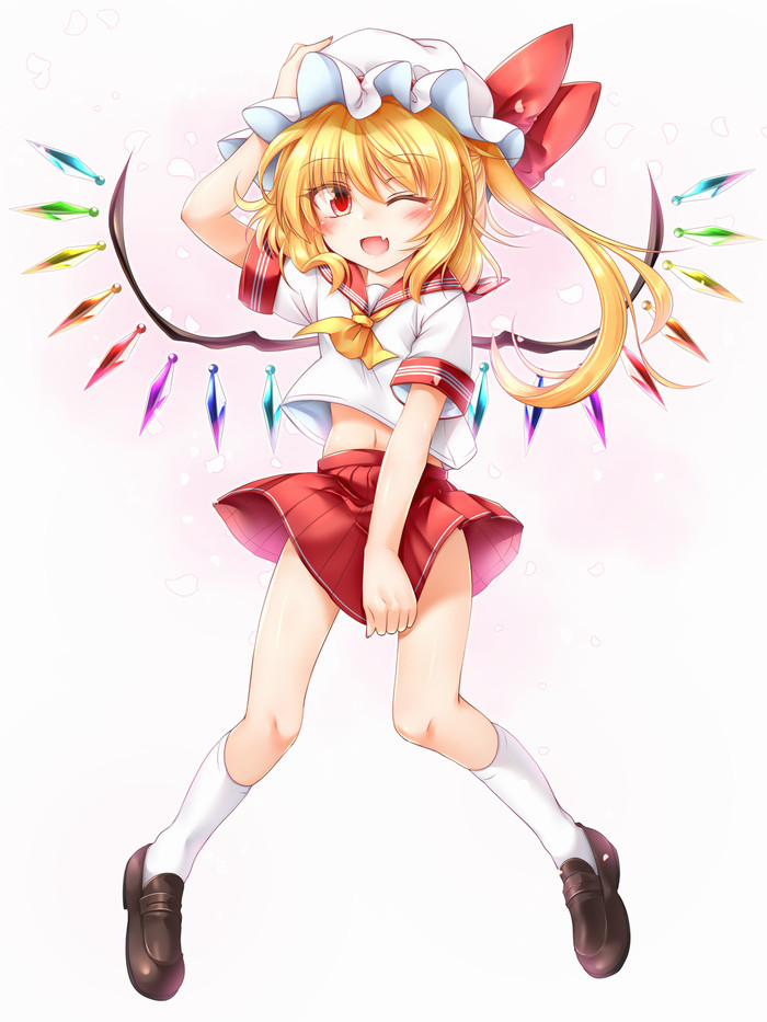 Flandre scarlet - Touhou, Anime art, Anime, Not anime, Flandre scarlet, 