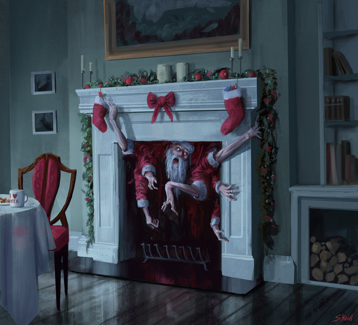 Santa is coming - Stefan koidl, Bad santa, Kripota, Art, Drawing