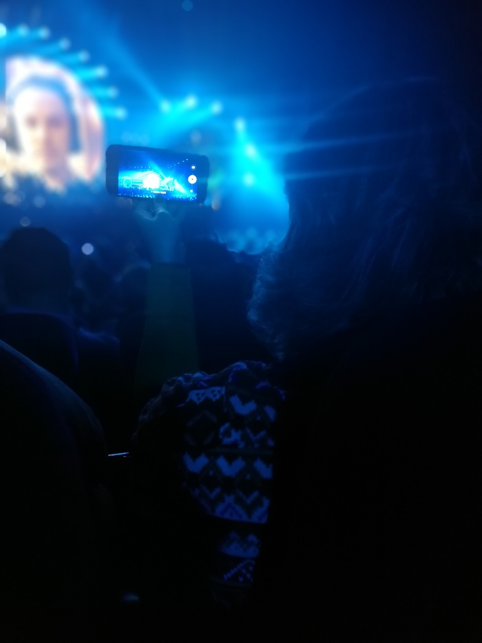 Filming with a phone at a concert - My, Concert, Telephone, Filming, Brainstorm, Longpost