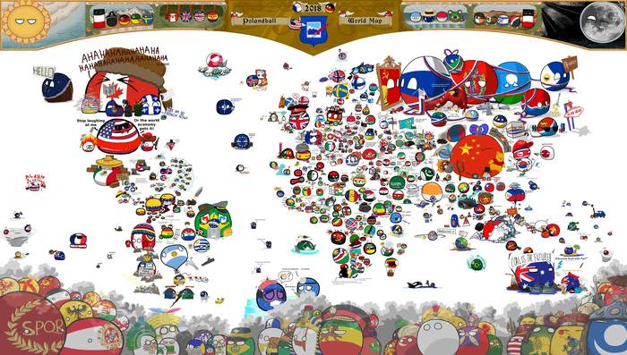 Countryballs world map - Countryballs, World map, Pixel Art