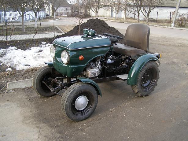 Hybrid Zaporozhets and Dnieper - Tractor, Moto, Homemade, Zaporozhets