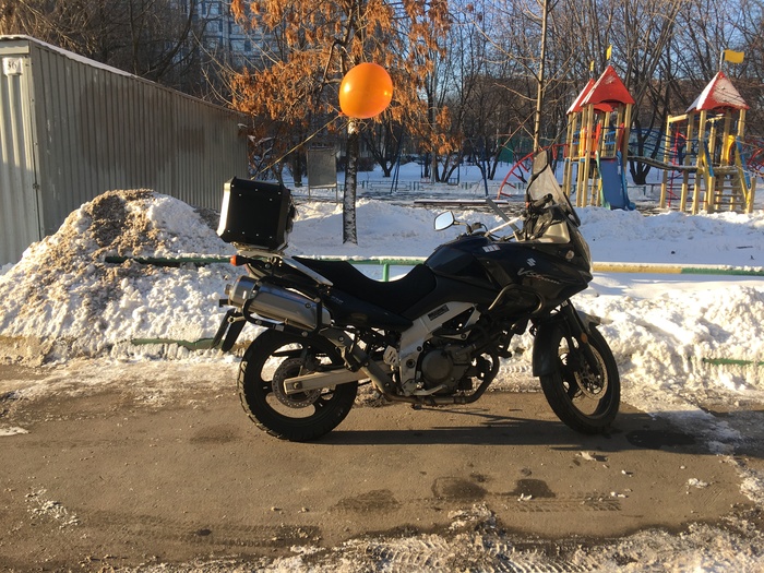 Frost and sun! - My, Motorcyclist, Moscow, Winter, Motorcycles, Motorcyclists, Moto