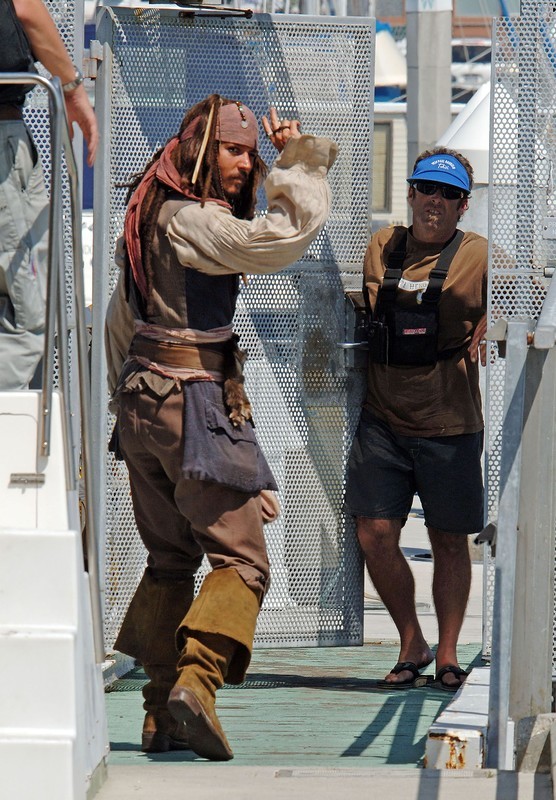 Behind the Scenes of Pirates of the Caribbean: At World's End - Pirates of the Caribbean, Filming, Photos from filming, Interesting, Behind the scenes, GIF, Longpost, Movies