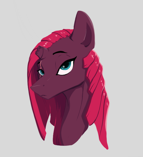 Tempest - My little pony, PonyArt, Tempest shadow, Greyscaleart