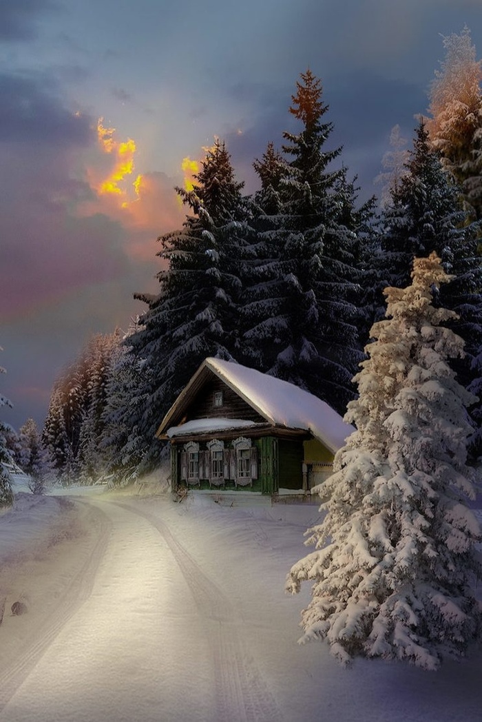 Winter - Painting, , Winter, Landscape