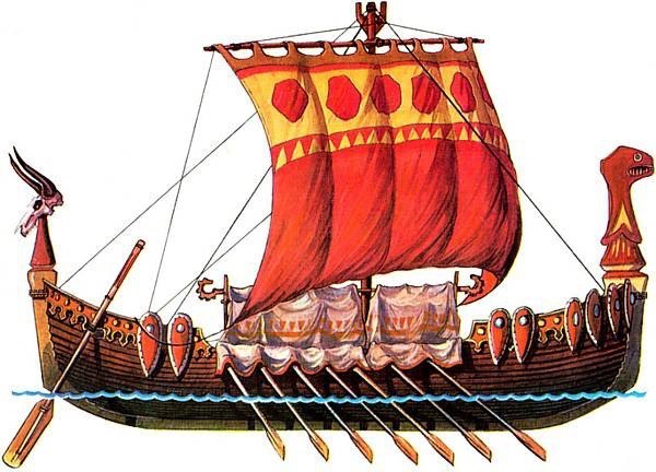 Russian battle boat - Ancient Russia, История России, Fleet history, Rook, , Russian fleet