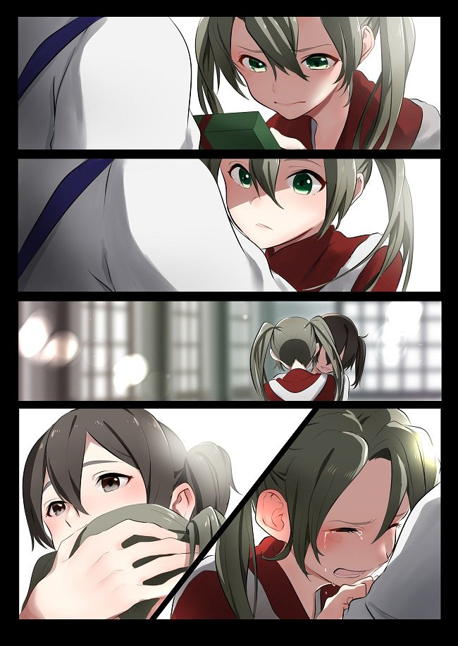 Kaga-san, you know... - Kantai collection, Zuikaku, Kaga, Anime, Anime art, Santa costume, Longpost