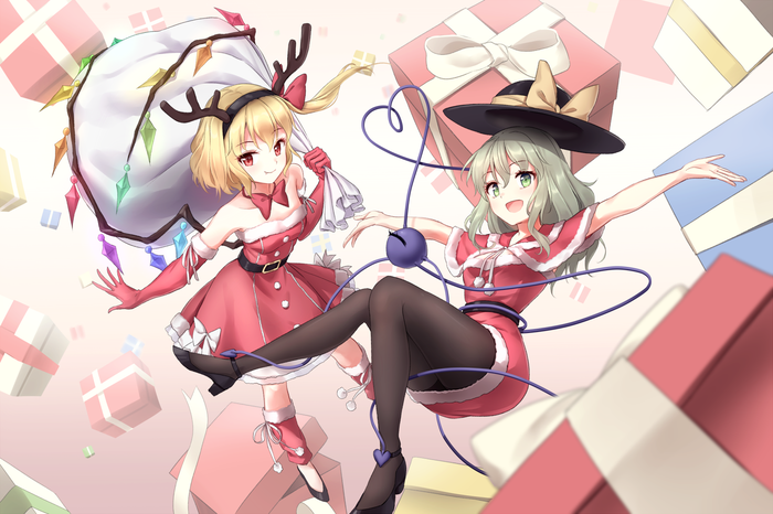 Flandre & Koishi Touhou, Flandre Scarlet, Komeiji Koishi, Anime Art, ,  , Minust