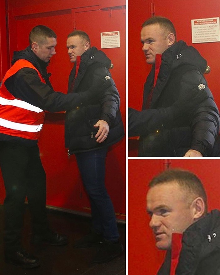 When you, the legend of the team, returned as a spectator. - My, Manchester United, Wayne Rooney, Security, Legend