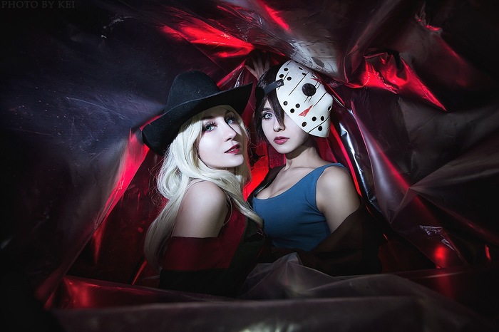 Freddy vs Jason Cosplay - Косплей, Фредди Крюгер, Джейсон Вурхис, Кошмар на улице вязов, Пятница 13, Девушки, Красивая девушка, Длиннопост