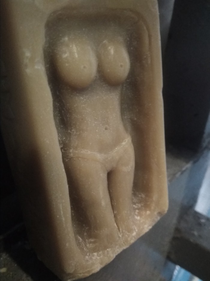 When there is nothing to do at work - My, Sculpture, Soap, Girls, Body, Boobs, Longpost