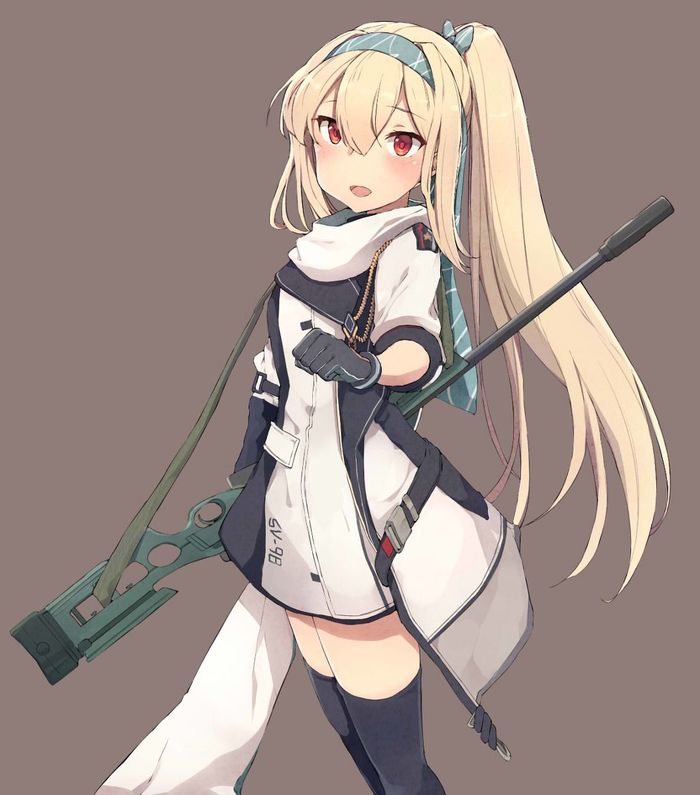 Fluffy chan is in place! - Sv-98, G41, Boobs, Loli, , Anime art, Longpost