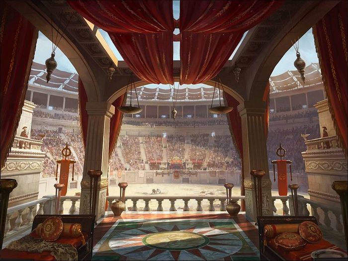 Reconstruction of the Colosseum - Coliseum, Gladiator, Caesar, Ancient Rome