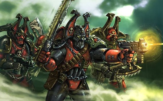 Black Feast (The Black Feast) - My, Wh back, Wh Art, Warhammer 40k, Chaos, Khorne, World eaters, Longpost