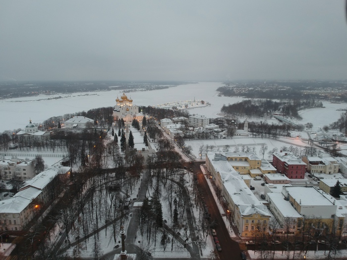 Kostroma and Yaroslavl from the air - My, Yaroslavl, Kostroma, , Drone, Quadcopter, Russia, Winter, Longpost