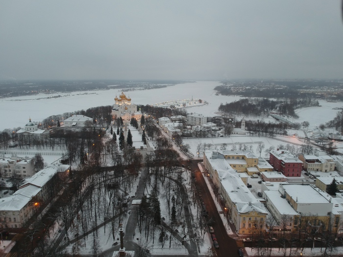 Кострома и Ярославль с воздуха - Моё, Ярославль, Кострома, Ярославль и Кострома, Дрон, Квадрокоптер, Россия, Зима, Длиннопост