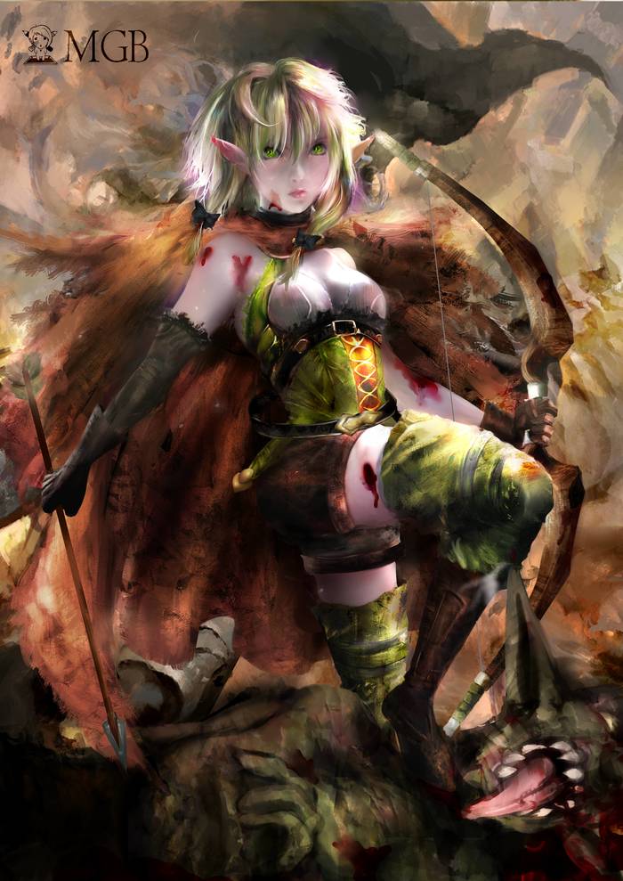 High Elf archer Anime Art, , Goblin Slayer, High Elf archer, Saniamgb