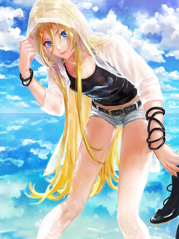 After the summer rain - Anime, Not anime, Vocaloid, Lily, Anime art