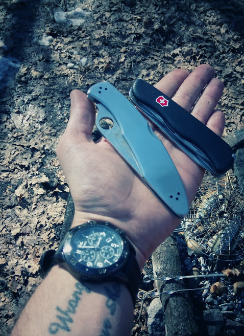 Друзья который не подводят. - Моё, Spyderco, Victorinox, EDC, Timex, Нож