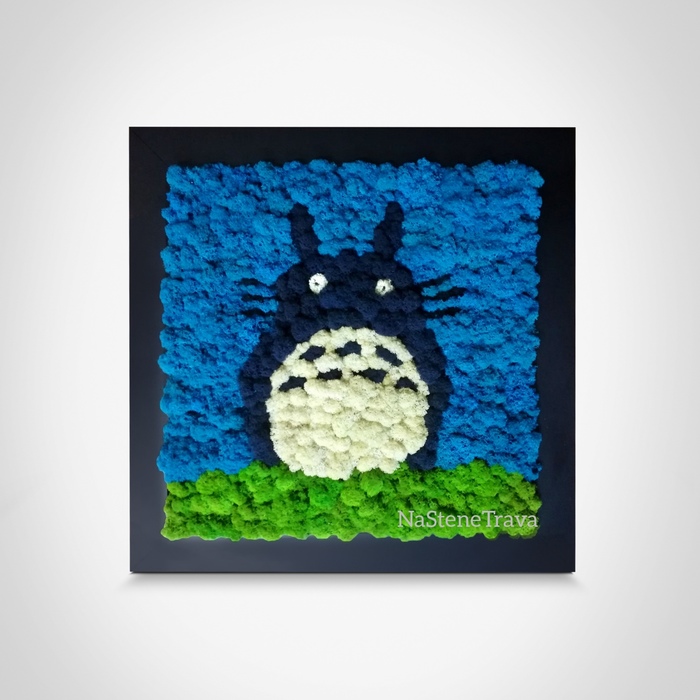 Totoro we made in our studio! - My, Anime, Totoro, Painting, Unusual gifts, Images, Handmade, Crafty, Handcraft