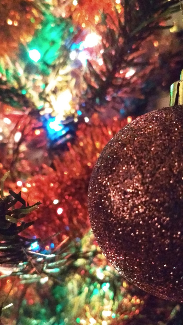 Christmas ball - My, Mobile photography, The photo, Christmas tree, Xiaomi