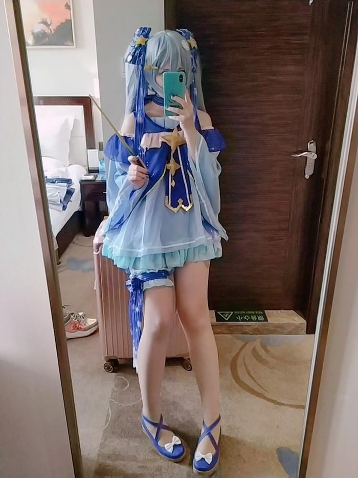 Cosplay from Sai Scarlet as Snow Miku - Anime, Not anime, Vocaloid, Hatsune Miku, Cosplay, Russian cosplay, Saya Skarlett, Snow miku, Longpost