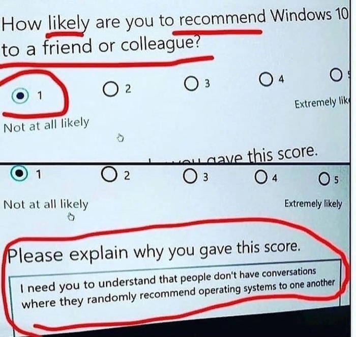 Оценка - Windows, Юмор, Reddit