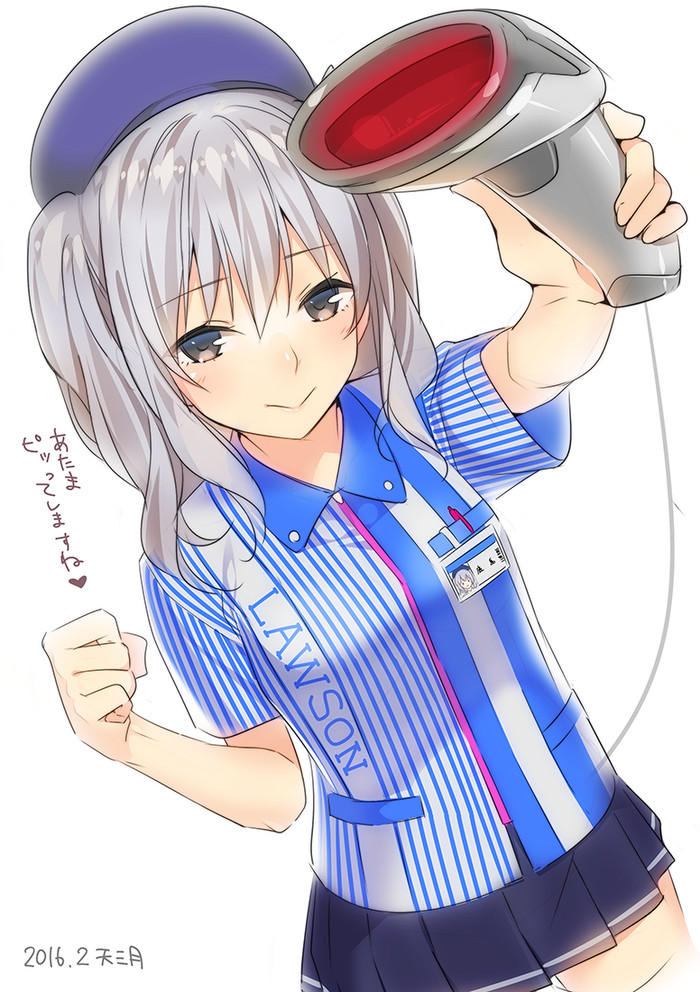 Lawson Kashima (Artist: Ama Mitsuki) - Kantai collection, Anime, Anime art, Kashima, Lawson, Ama mitsuki, Longpost