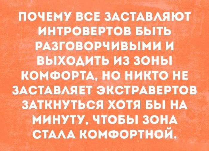 Проблемы интровертов - Интроверт, Экстраверт, Зона комфорта