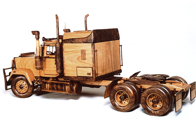 Mack - Wood products, Tractor, Mack, , Modeling, , The photo, Longpost