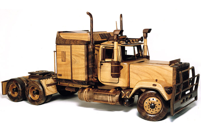 Mack - Wood products, Tractor, Mack, , Modeling, , The photo, Longpost