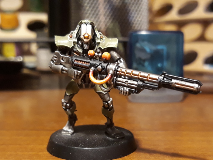 Mephrit deathmark - My, Wh miniatures, Necrons, Longpost