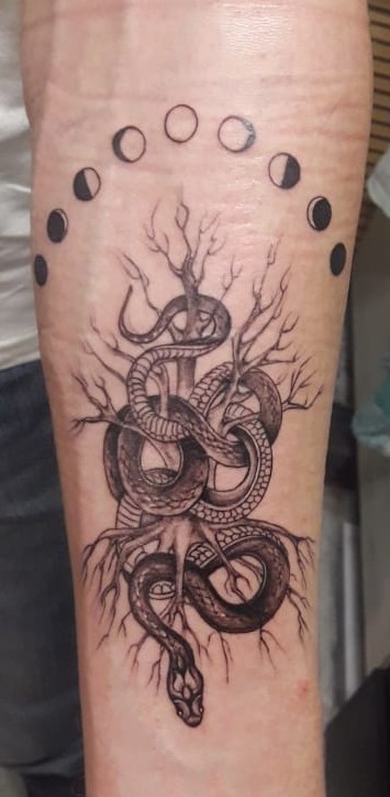 Hello, where can I sign up for the Tattoo League? - My, Snake, Tattoo