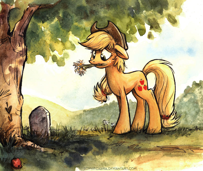    My Little Pony, Applejack, MLP Sad, Spainfischer, Kenket