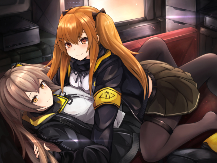 UMP9 & UMP45 - Anime Art, Girls Frontline, Ump9, Ump45