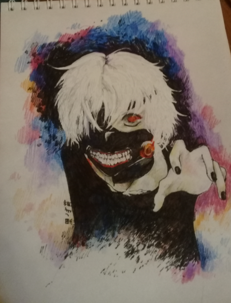 In short...I am the luckiest person (no). I have already been beaten a little for my diploma. And I will try to work on it. - Kaneki ken, Anime, Tokyo ghoul