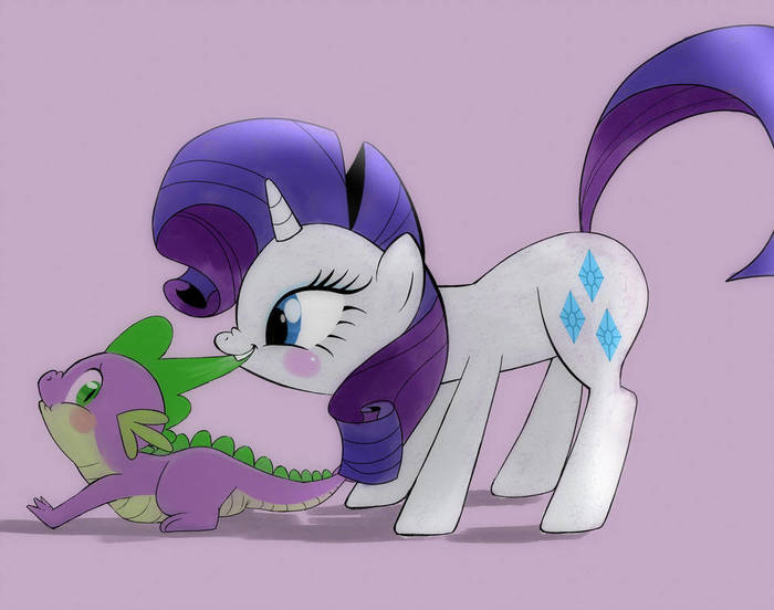 Spike and Rarity - My little pony, Spike, Rarity, Shipping, 
