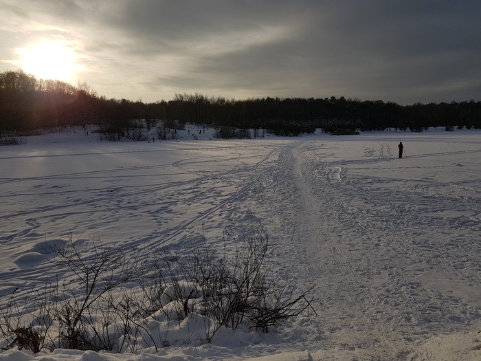 A little winter - Longpost, Winter, Mobile photography, Izmailovsky park, My