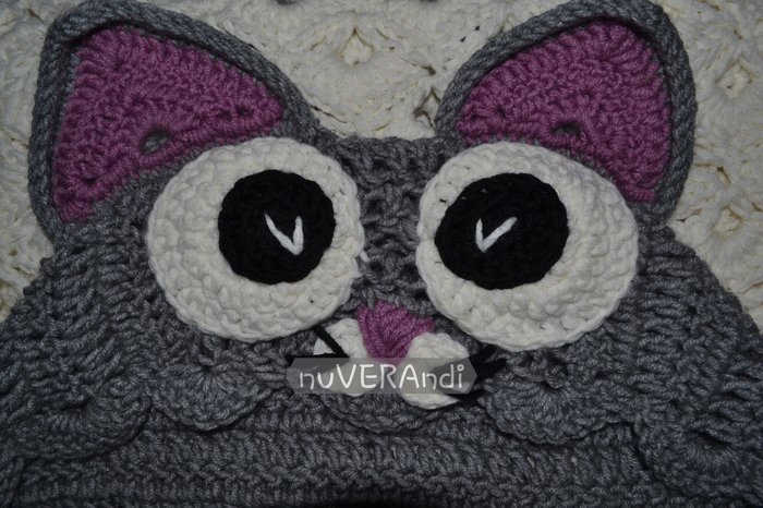 Kotopled!)) - My, Knitting, Needlework without process, Needlework, Plaid, Longpost, cat