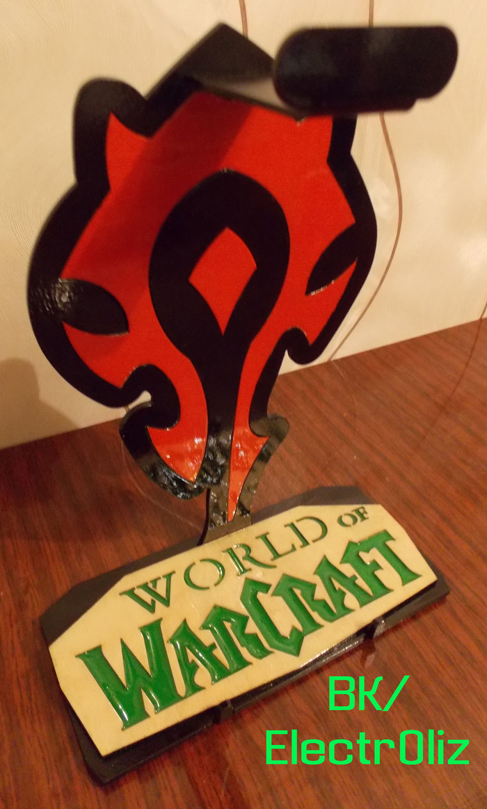 Headphone stands part 8 (WarCraft) - My, Headphones, Stand, Needlework without process, Longpost