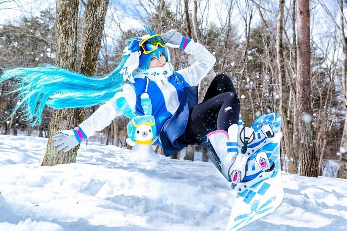 Winter sport - Anime, Not anime, Vocaloid, Hatsune Miku, Cosplay, Longpost