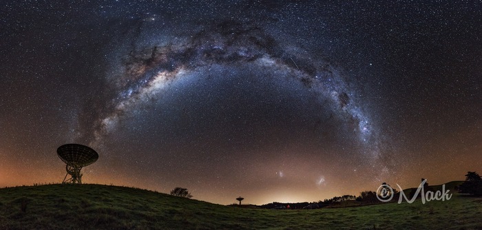 Three galaxies over New Zealand - Galaxy, Sky, New Zealand