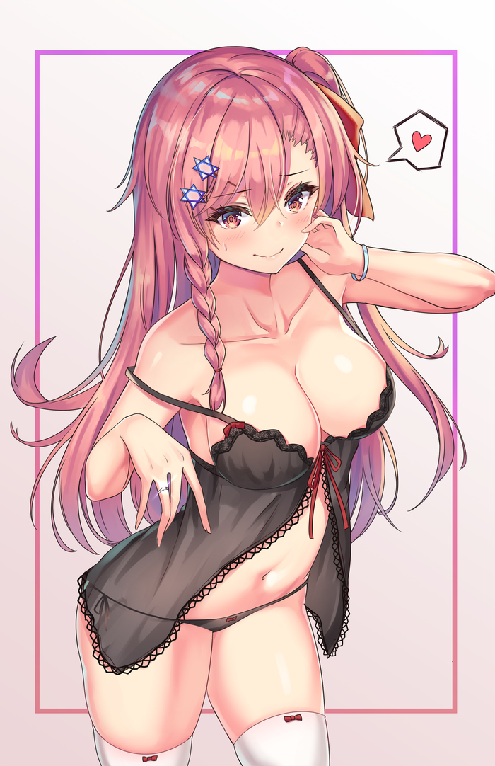 Anime Art - NSFW, Negev, Anime art, Girls frontline, Anime, Boobs, Underwear