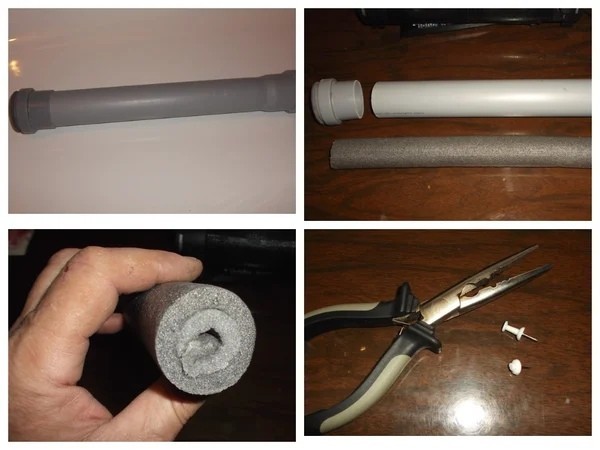 Lead holder - a home-made simple and convenient tube for leashes, so as not to get confused while fishing - Fishing, With your own hands, Longpost