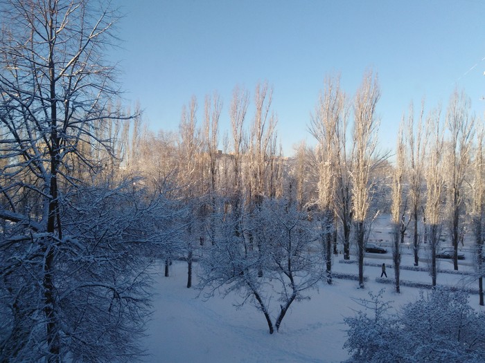 Togliatti, Bauman boulevard. - Winter, Snow