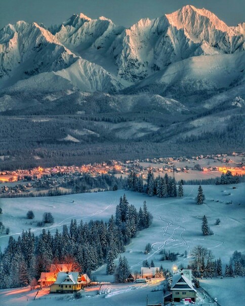 Poland - beauty of nature, The mountains, Village, Poland