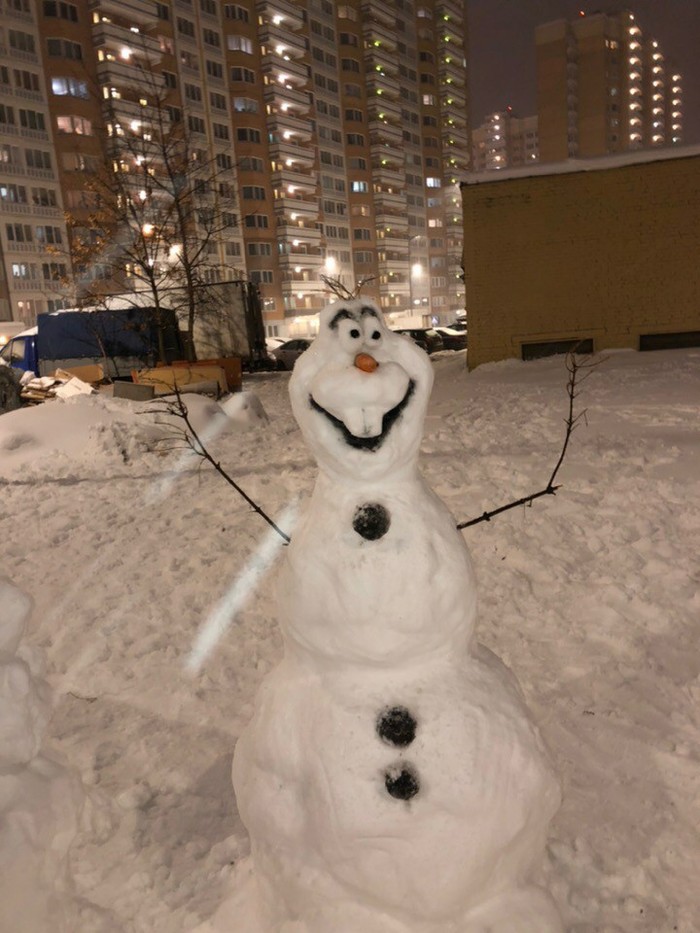 Folk art - snowman, Olaf