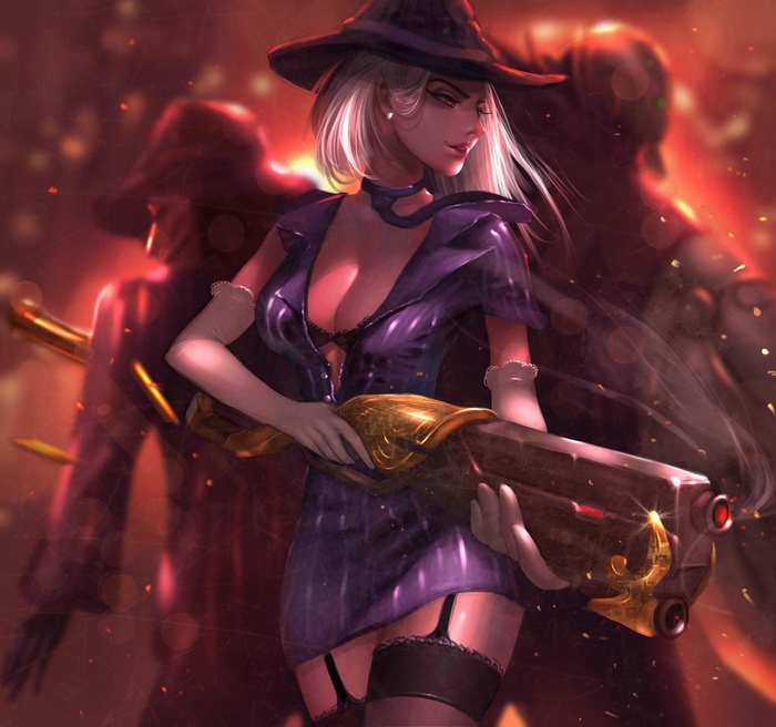 Mafia Ashe Art - Art, , Overwatch, Ashe