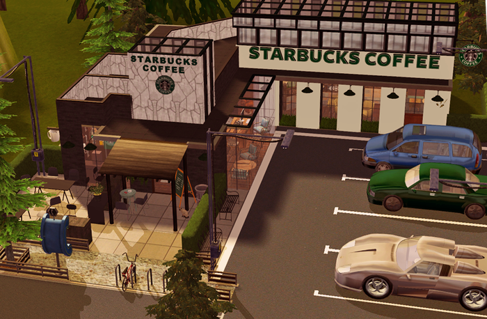  Starbucks  Sims2 , , The Sims 2, , , 